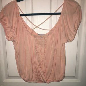 Light pink crop top